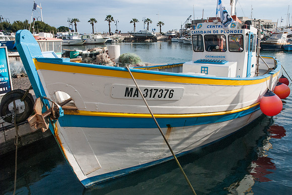 Boat in Cassis Harbor